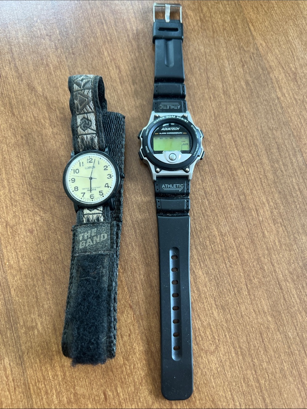 Lorus & Aquatech Athletic Black Digital Watch with Active Resin Band
